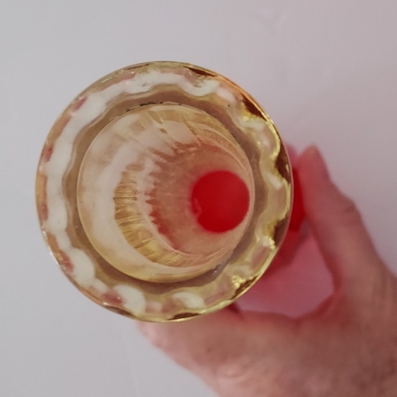 Vintage Jeanette Amberina Glass Vase,Red,Yellow.8 3/4in.Hx2 1/3inW.GUC. - Picture 2 of 7